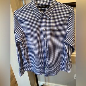 Ralph Lauren checked royal blue size XL button down shirt